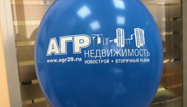 Изготовление шары с логотипом АГР недвижимость